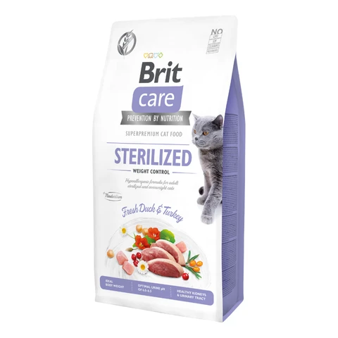 Brit Care Weight Control Hipoalerjenik Tahılsız Ördekli Kısırlaştırılmış Yetişkin Kedi Maması 7 Kg ürün görseli 1