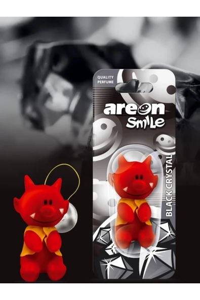 Areon SMİLE ŞEYTAN BLACK CRYSTAL KALİTELİ ARAÇ KOKUSU ürün görseli 1