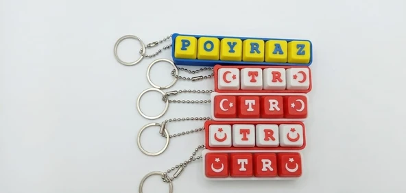 İsme Özel Clicker Anahtarlık (Beş Harf) ürün görseli 1