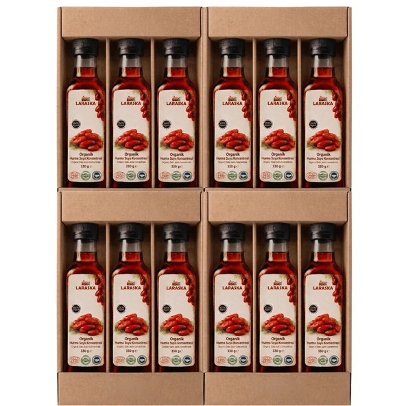 Organik Hurma Suyu Konsanteresi 330g x 12 İşletme Boyu Avantajlı Paket ürün görseli 1
