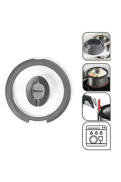 TEFAL Ingenio Cam Kapak 20 cm - Resim 3