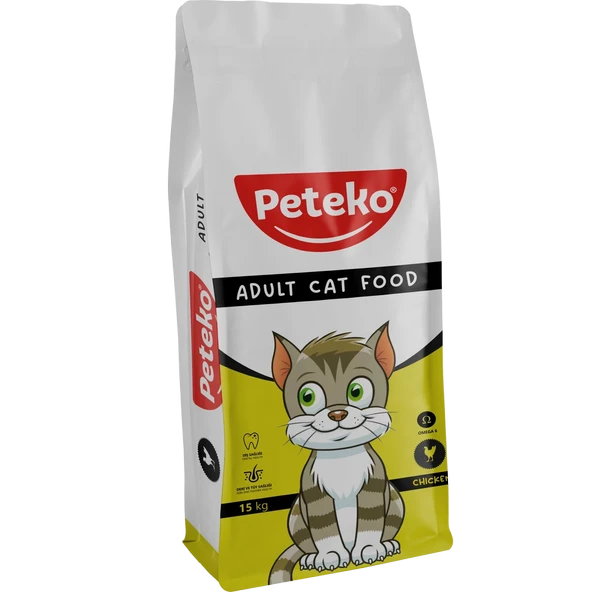 Peteko Tavuklu Yetişkin Kedi Maması 15 Kg ürün görseli 1