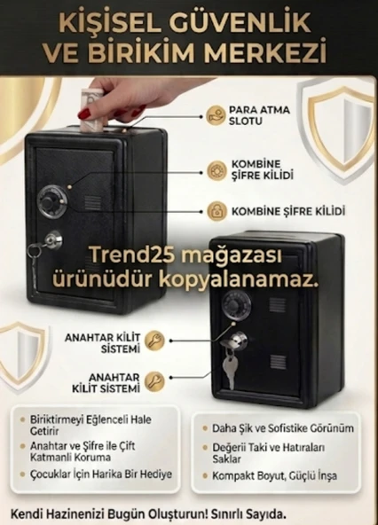 Şifre Detaylı Anahtarlı Kilitli Paramatik ürün görseli 1