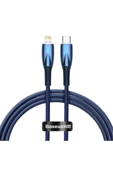 Baseus Glimmer Series 20w 100 Cm Type-c To Lightning Şarj Kablosu Mavi ürün görseli 1