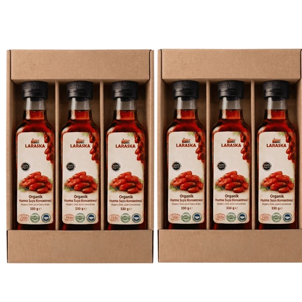 Organik Hurma Suyu Konsanteresi 330g x 6 İşletme Boyu Avantajlı Paket ürün görseli 1