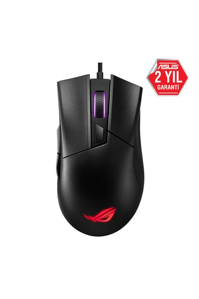 ASUS ROG Gladius II Core 6200DPI 6 Tuş Optik RGB Kablolu Gaming (Oyuncu) Mouse ürün görseli 1