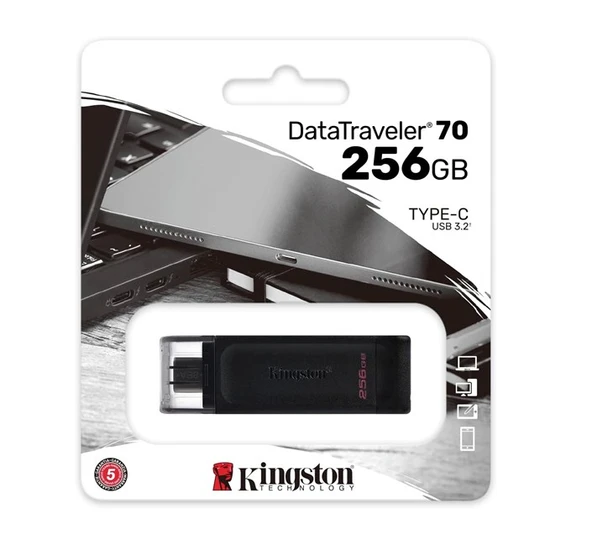 KINGSTON Kingston 256G DT70 Usb-C DT70/128GB ürün görseli 1