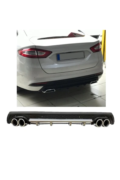 OTO H.İ.T. FORD MONDEO UYUMLU BODY KİT DİFÜZÖR 4 ÇIKIŞ YUVARLAK GRİ MODEL 3 ürün görseli 1