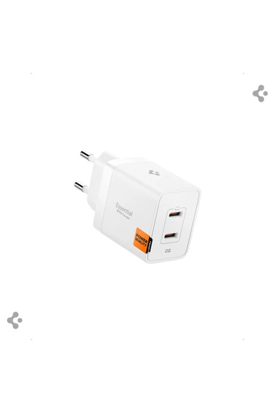 Spigen 47W USB-C 2 Port Mini Hızlı Şarj Aleti Samsung PPS 2.0 GaN Pro Destekli Akım Koruma Type-C ACH08707 ürün görseli 1