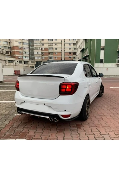OTO H.İ.T. RENAULT SYMBOL 12-20 UYUMLU BODY KİT DİFÜZÖR 4 ÇIKIŞ YUVARLAK GRİ MODEL 3 ürün görseli 1