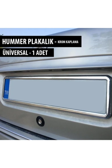 EFEAKS Eras Universal Hummer Tipi Plakalık / 1 Adet /plastik Üzerine Krom Kaplama Nikelaj ürün görseli 1