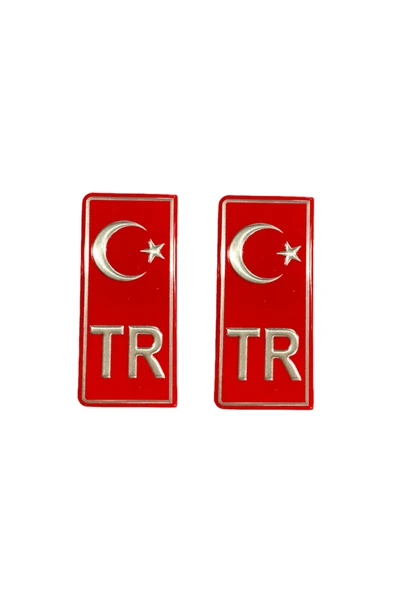 EFEAKS Tr Plaka Sticker (2 Adet) / Yaciy01 ürün görseli 1