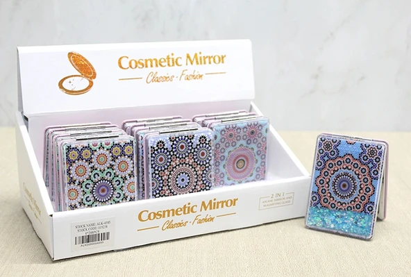 Mandala Desenli Hareketli Sulu El Aynası - Model 1 ürün görseli 1