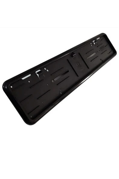 EFEAKS 2 Adet Parlak Siyah Plakalık Piano Black Takmatik Plakalık Çerçevesi Piano Black ürün görseli 1