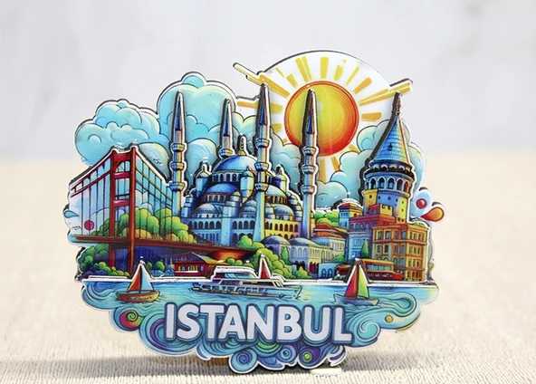Ahşap İstanbul Temalı Magnet - Model 4 ürün görseli 1