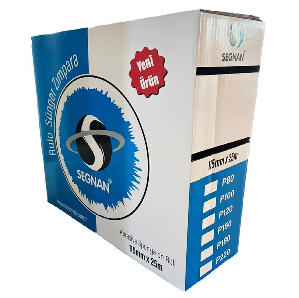 Segnan Rulo Sünger Zımpara 115mm 25mt 180 Kum ürün görseli 1