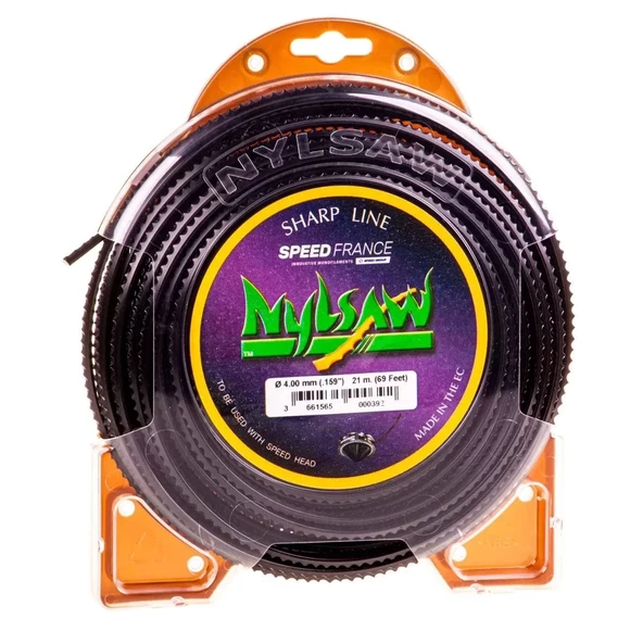 Nylsaw Siyah Tırtıklı Misina 4.0mm 21 Metre ürün görseli 1