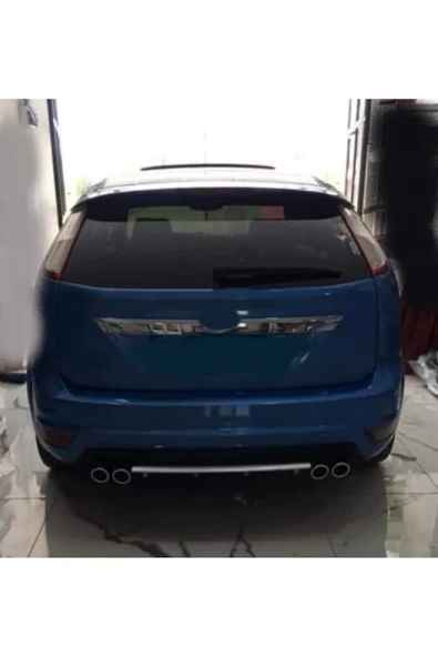 OTO H.İ.T. FORD FOCUS 2,5 HATCHBACK UYUMLU BODY KİT DİFÜZÖR 4 ÇIKIŞ YUVARLAK GRİ MODEL 3 ürün görseli 1