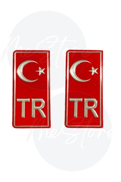 EFEAKS TR Plaka Sticker 2'li Türkiye Plaka Yapışkanı ürün görseli 1