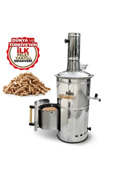İfyıl Pelet Yakıtlı 4 lt Çelik Semaver ürün görseli 1