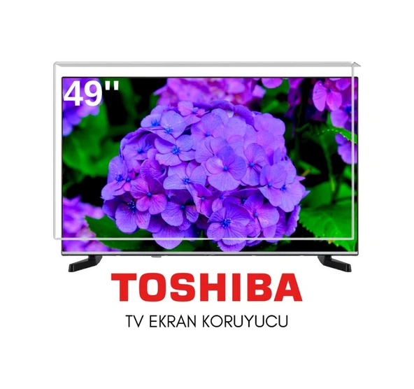Technozi Toshiba Uyumlu 49" İnç 149 Ekran Tv Koruyucu Kırılmaz Paneli ürün görseli 1