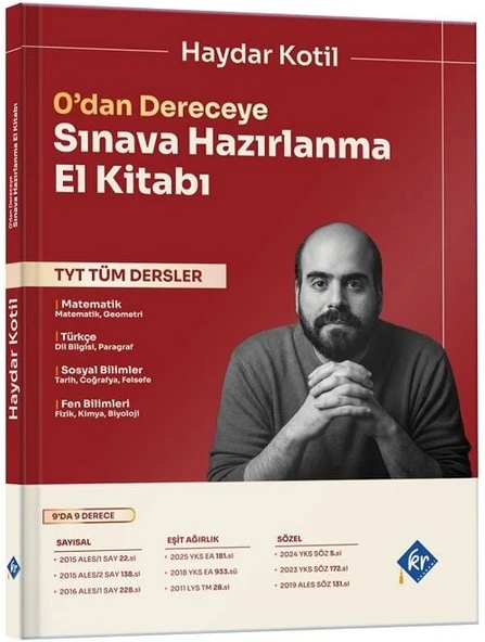 KR Akademi YKS TYT Tüm Dersler 0 dan Dereceye Sınava Hazırlanma El Kitabı - Haydar Kotil KR Akademi ürün görseli 1