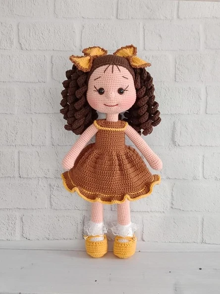Karamelim Öykü Bebek Amigurumi Organik Oyuncak ürün görseli 1