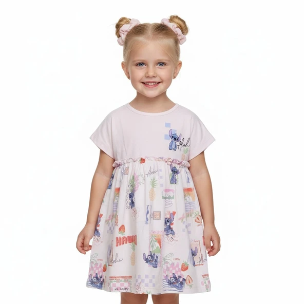 Stitch Kız Çocuk Elbise - Resim 6