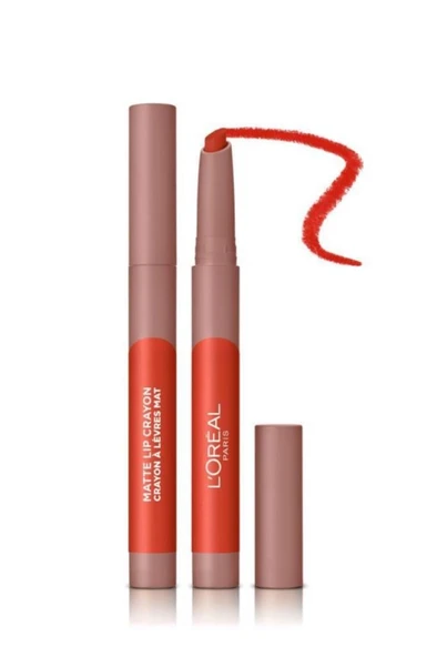 L'Oreal Paris Infaillible Matte Lip Crayon Kalem Mat Ruj - 110 Caramel Rebel ürün görseli 1