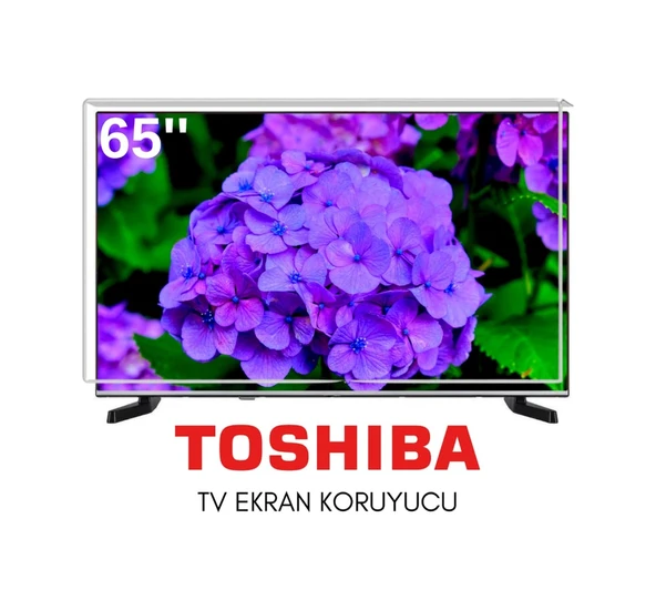 Technozi Toshiba Uyumlu 65" İnç 165 Ekran Tv Koruyucu Kırılmaz Paneli ürün görseli 1