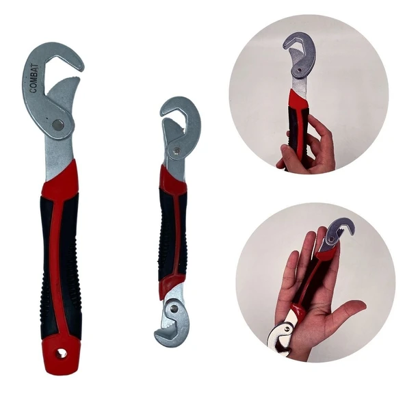 Çok Fonksiyonlu Ergonomik Ayarlanabilir Büyük Küçük Akıllı Pense Anahtar 2li Set (Timya/Go1395)  202035 ürün görseli 1