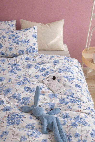 Sheri Home Tekstil Kalpli Tek Kişilik Nevresim Seti Yorgan Kılıfı +1 adet Yastık Kılıfı 889221969488 ürün görseli 1