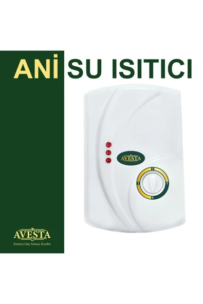 Avesta ELEKTRİKLİ PREMİUM 7 EMNİYETLİ ŞOFBEN ANİ SU ISITICISI ürün görseli 1