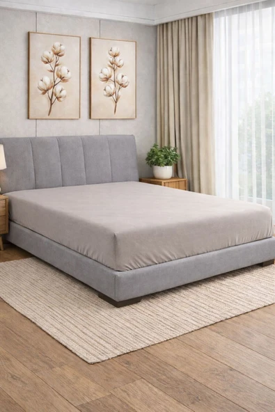 Sheri Home Yeni Pamuklu Lastikli Çarşaf 180X 200 (Bambu Katkılı) ürün görseli 1
