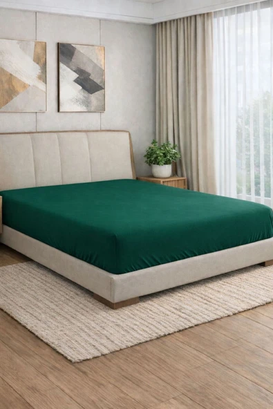 Sheri Home Yeni Pamuklu Lastikli Çarşaf 180X 200 (Bambu Katkılı) ürün görseli 1
