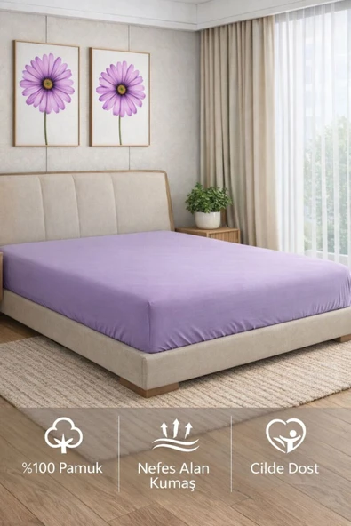Sheri Home Yeni Pamuklu Lastikli Çarşaf 180X 200 (Bambu Katkılı) ürün görseli 1