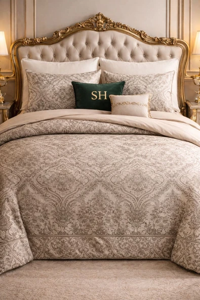 Sheri Home Tekstil Lastikli Çarşaflı Tek Kişilik Nevresim Takımı EGYPTBABİLMODEL8892 ürün görseli 1
