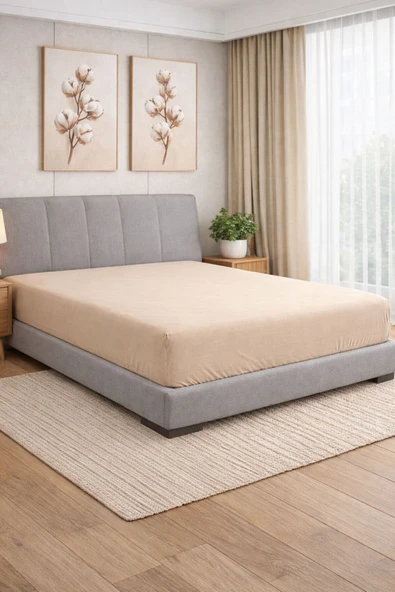 Sheri Home Yeni Pamuklu Lastikli Çarşaf 180X 200 (Bambu Katkılı) ürün görseli 1
