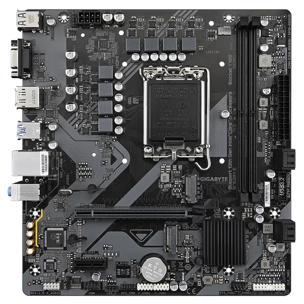 GIGABYTE B760M-E DDR5 HDMI VGA DP USB 1700P - Resim 2