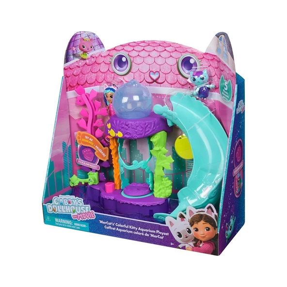 S01009006 SUN-SPM-FİGÜR OYUN SET GABBY S DOLLHOUSE RENKLİ AKVARYUM 12PRÇ. ürün görseli 1