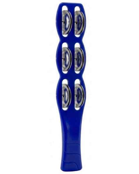 Temel Plastik Çubuk Tef 6 Zilli Mavi 26 cm BY11-11 ürün görseli 1