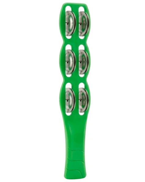 Temel Plastik Çubuk Tef 6 Zilli Yeşil 26 cm BY11-11 ürün görseli 1