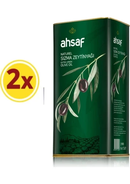 Ahsaf Natürel Sızma Zeytinyağı 5 Lt x 2 ürün görseli 1
