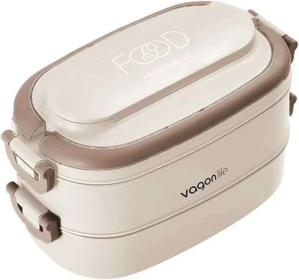 Vagonlife Beslenme Kutusu Lunchbox 1140 Ml Bl10403-2S (Karışık Renk 1 Adet) ürün görseli 1