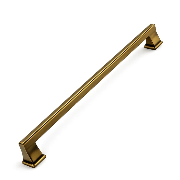 LÜX OLİFKA 320 mm Mat Antik Sarı Çekmece Kulp Modern Metal Dolap Kulbu Dekoratif Uzun Kullanım ürün görseli 1