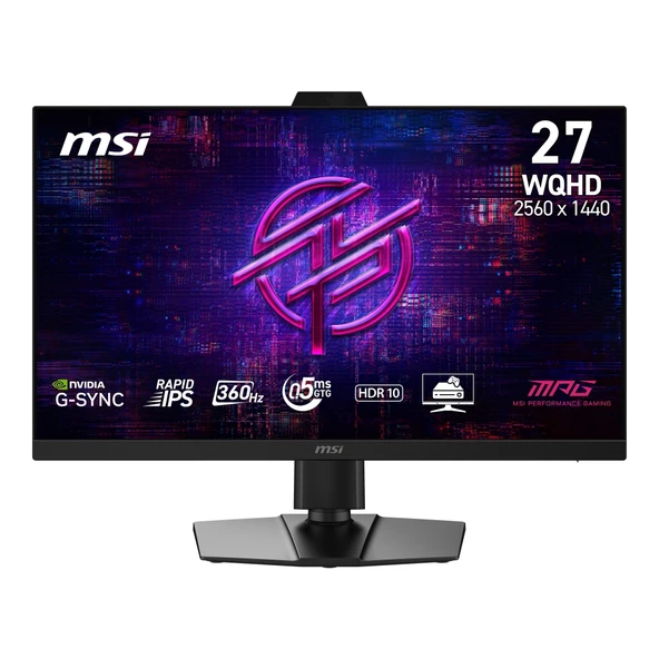 MSI MPG 272QRF X36 27 2560x1440 WQHD 360Hz 0.5ms HDMI DP G-Sync Rapid IPS Gaming Monitör ürün görseli 1