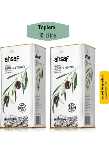 AHSAF NAT. SIZMA ZEYTİNYAĞI (SOĞUK) 5LT 2 AD ürün görseli 1