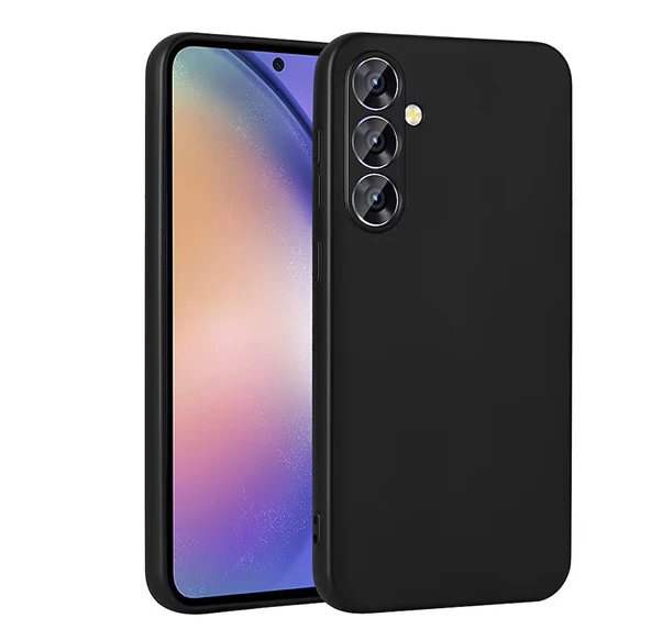 Galaxy S25 FE Kılıf ZORE Premier Silikon Kapak - Siyah ürün görseli 1