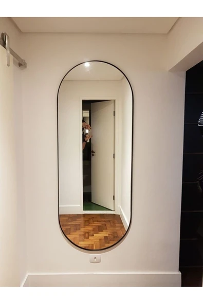 İki Tarafı Oval Konsol Ve Boy Aynası 160x60 Cm ürün görseli 1