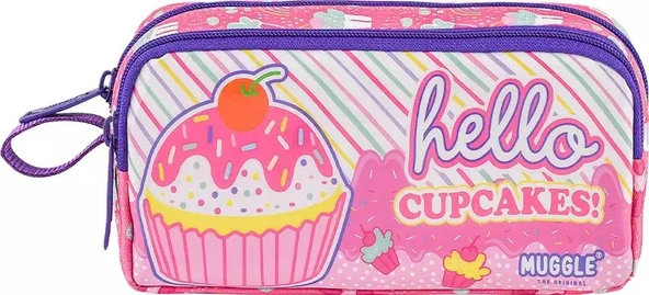 MIKRO KALEM CANTASI CUP CAKE PEMBE MU7112 ürün görseli 1